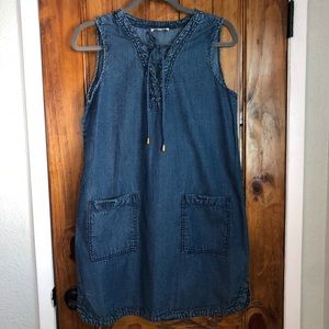 Sleeveless Denim Dress